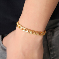 Bracelet et Jonc Unisexe Personnalisés en Acier Inoxydable Plaqué Or 14K/18K - Cadeau d'Anniversaire pour le Bureau/Carrière - Personnalisation OEM/ODM