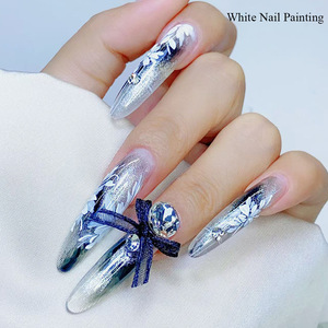 2025 nueva tendencia esmalte de uñas de Gel UV sólido de 9 colores de paleta de colores base 9 rejillas sin limpieza estilo francés líquido <span class=keywords><strong>Nagellack</strong></span> - Product Image 5