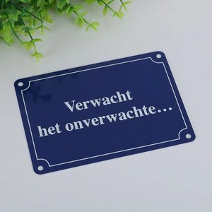 Factory Direct Sale Antique Style Customized Logo Printing Aluminium Plate <strong>Hanging</strong> Tag <strong>Sign</strong> - Product Image 3