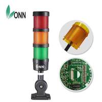 Lampu Menara Alarm Audio-Visual Multi-layer ONN LED Tiga Warna IP65 Tahan Lama 50000 Jam, Bersertifikasi FCC CE ROHS