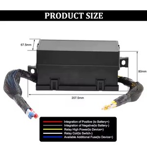 Không thấm nước 12V tự động cầu chì tiếp sức khối cầu chì phổ quát và hộp tiếp sức 11 cách cầu chì tiếp sức khối hộp với dây cho Thuyền biển RV - Product Image 4