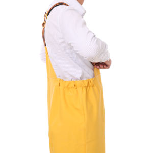 Overol de Pesca con Tirantes, Impermeable, de Plástico PVC Amarillo - Product Image 6