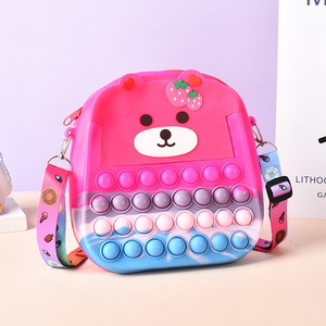 Monedero de silicona transfronterizo con diseño de anime y dibujos animados, juguete de descompresión transpirable, educativo y musical, tipo Pinch Music, Rat-killing <span class=keywords><strong>Pioneer</strong></span> Bag - Product Image 2
