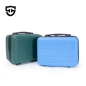 Estuche de cosméticos de maquillaje para mujer, Mini equipaje de tren, estuche de maquillaje multicolor de 14 pulgadas, caja de regalo, caja de embalaje con asa - Product Image 1