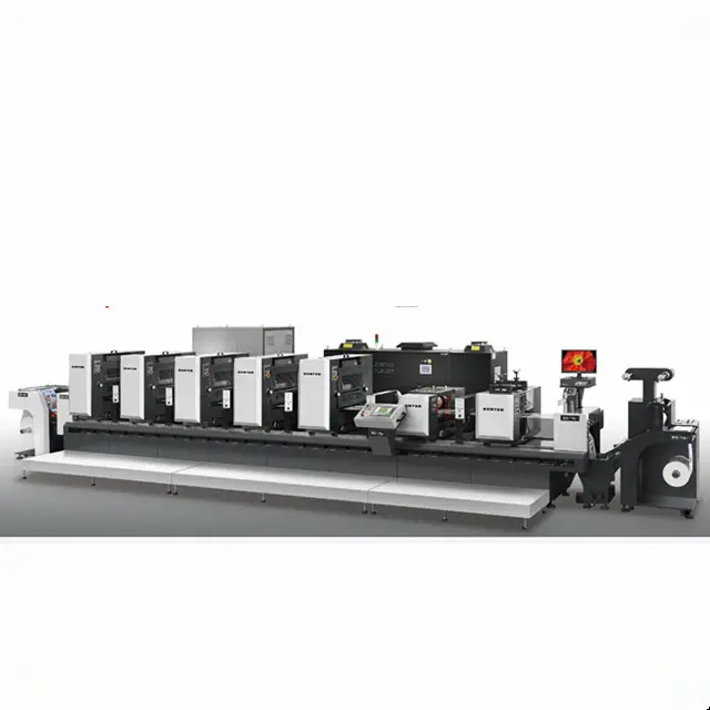 ZTJ-520 स्वयं चिपकने वाला लेबल स्वत: मर कट लेबल ऑफसेट प्रिंटिंग मशीन के साथ 4 रंग