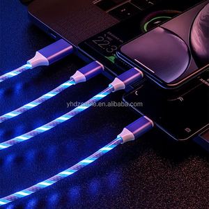 Factory Wholesale <b>Type</b>-<b>C</b> Fast Charging <b>Cable</b> 3A Streaming Light Data <b>Cable</b> for iOS Android Cell Phones and Cars - Product Image 3