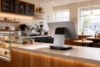 Terminal POS ZOLON AS16 de Doble Pantalla con Android 14, RK3576 Octa-Core, 6TOPS NPU, NFC, Pantalla Táctil G+G de 15.6 Pulgadas, Caja Registradora, Fabricante OEM