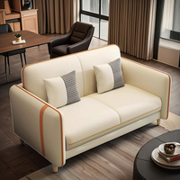 Canapé modulable contemporain nordique, design éco-responsable, petit canapé double ou trois places pour appartement locatif, hôtel, chambre ou salon