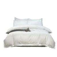 Serviettes et linge de lit d'hôtel 5 étoiles, ensemble de literie, draps en lin, draps d'hôtel, linge de lit blanc pour hôtel