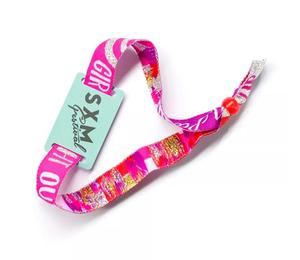 Mới đến tùy chỉnh thiết kế Polyester RFID thăng hoa dây đeo cổ tay với RFID cứng PVC Tag cho lễ hội vé - Product Image 2