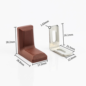 家具継手小角ブラケットキャビネットプラスチックカバー90角金属コーナーブラケット - Product Image 2