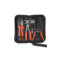 PNTECH C4K-D Solar Crimping Tool Kit dengan Kontak Baja Karbon dan Tembaga 12V 30A untuk Perakitan Sistem PV