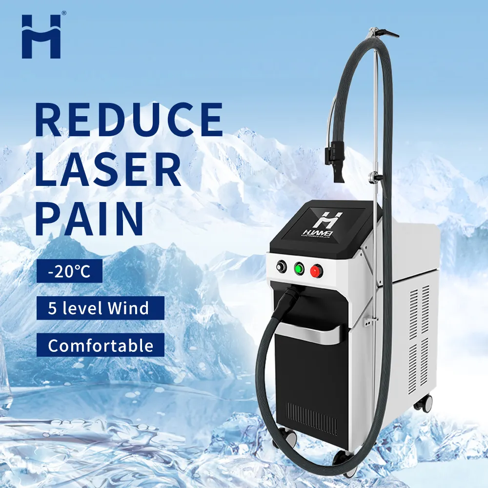 Para equipamentos de beleza durante a máquina do refrigerador do ar da pele do tratamento do laser