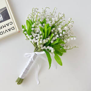 SPR Wholesale Brand Décorations vintage Fleurs pivoines 6 branches Bouquet de roses artificielles en soie au toucher réel Camélia 40cm - Product Image 5