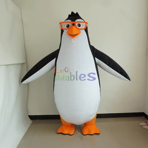 <span class=keywords><strong>Pingouin</strong></span> de 2m avec lunettes Mascotte gonflable Série d'animaux de dessin animé Costume de mascotte <span class=keywords><strong>pingouin</strong></span> de <span class=keywords><strong>Madagascar</strong></span> gonflable pour marcher - Product Image 2