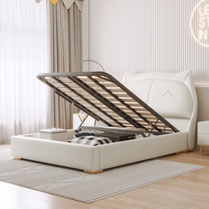 1.5 M letto singolo Nordic Light di lusso in morbido pelle Design principessa per la camera da letto delle ragazze per il bagno dei ragazzi - Product Image 3