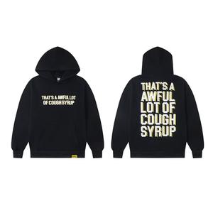 Оптовая продажа, толстовка с капюшоном и сиропом от кашля, Повседневная хлопковая толстовка с длинными рукавами и принтом на заказ, мужская толстовка с капюшоном - Product Image 4