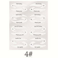 Alat Kecantikan Kain Non-woven EYE Private Label untuk Eyeshadow, Eyeliner, dan Stiker Tato