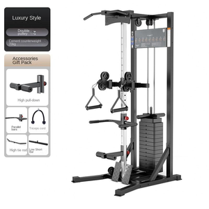 Máquina comercial LAT Pull Down-Estante de gimnasio multifunción de una sola estación <span class=keywords><strong>con</strong></span> <span class=keywords><strong>Polea</strong></span> alta-<span class=keywords><strong>Baja</strong></span>, remo y Mosca de pecho - Product Image 5