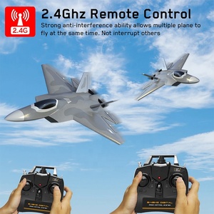เครื่องบินบังคับวิทยุ Volantex <span class=keywords><strong>F22</strong></span> <span class=keywords><strong>Raptor</strong></span> 761-7 พร้อมระบบกันสั่นไจโรแบบ U-turn  4CH 2.4G ของเล่นเครื่องบินเจ็ทไฟท์เตอร์สำหรับนักสะสม - Product Image 2