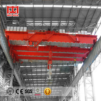 Pont roulant industriel intérieur à double poutre de 160 tonnes avec cabine de commande électrique, capacité de levage 240T avec treuil