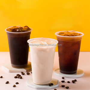 Gobelets à café et à thé au lait à bulles froides en PP de qualité alimentaire personnalisés avec logo transparent 90 mm 700 ml 16 oz avec couvercle - Product Image 1