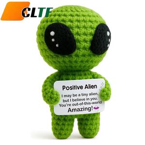 Muñeco Extraterrestre Martiano de Ganchillo Positivo Hecho a Mano, Regalos de Cumpleaños para Mujeres, Regalos de Ganchillo, <span class=keywords><strong>Regalo</strong></span> de Graduación, <span class=keywords><strong>Regalo</strong></span> de Agradecimiento - Product Image 1