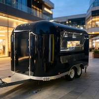 Mini camion de restauration mobile de rue, chariot commercial pour glaces, hot-dogs, frites, bonbons, traiteur, café, remorque