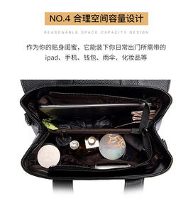 Nouveaux grands sacs à main fourre-tout en cuir Pu pour femmes avec fermeture à glissière et broderie en relief pour printemps/été/automne luxe - Product Image 3