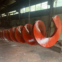 Lames spirales duplex bimétalliques robustes Minsong avec roulement à billes, résistantes à l'usure, à jante en fonte et noyau robuste pour machines industrielles