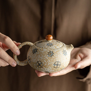 Wuxi Hall Ru Ware Crackle Glaze Teapot Xishi Style Ceramic Kung Fu <b>Tea</b> <b>Pot</b> With Lid Antique Chinese <b>Tea</b> <b>Set</b> - Product Image 3