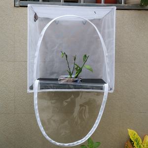 Praical Solid Pattern Weißer Zucht käfig für Reptilien im Freien Atmungsaktiv mit Reiß verschluss - Product Image 1