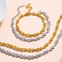 Collier chaîne à maillons en X tendance en acier inoxydable 304, plaqué or 18 carats PVD, bijoux géométriques personnalisés, vente en gros, fabriqué en Chine (OEM/ODM)