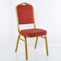 Chaise de banquet rouge de haute qualité pour hôtel, restaurant, mariage en intérieur