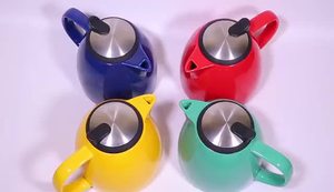 Infuseur à thé en céramique de 20 oz pour thé en feuilles, cafetière en porcelaine, théière avec infuseur en acier inoxydable et couvercle - Product Image 6