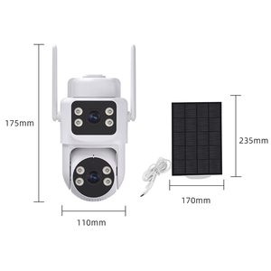 Cámara Solar Wifi <span class=keywords><strong>Icsee</strong></span> para Exteriores, Doble Lente, Energía Solar, 360 Grados, Inalámbrica, Control Remoto por Teléfono Móvil, Función de Voz, Detección de Movimiento Humano - Product Image 6
