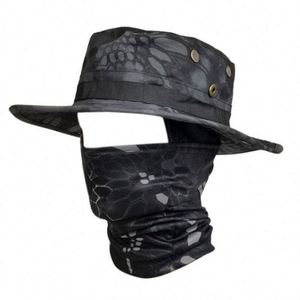 One Hole Ski Mask Balaclava with <b>Folding</b> <b>Bucket</b> Hats Fishing Wide Brim Adjustable Boonie Hat for Men Casual Cycling Daily - Product Image 6