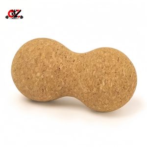 CZFIT Custom Logo Eco-Friendly Cork Peanut <b>Massage</b> <b>Ball</b> Natural Size Pattern Pressure Relief Muscle Recovery Yoga <b>Ball</b> Unisex - Product Image 1