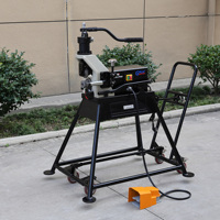 Machine à rainurer les tuyaux hydraulique de 8 pouces haute précision avec chariot, 800W, à commande hydraulique, vente directe usine