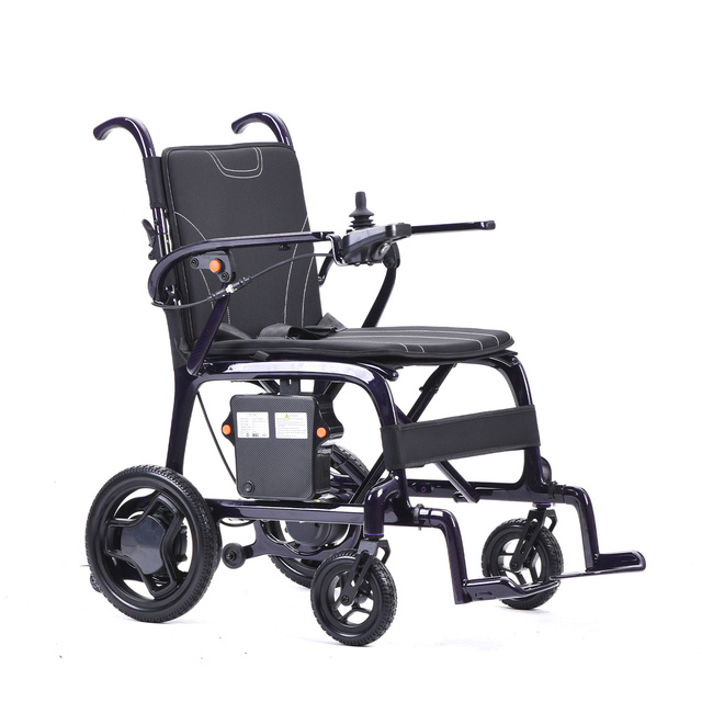Ultra Lightweight Portable Carbon Fiber Foldable Remote Control Electric Wheelchair for Adults