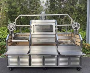 Barbecue <span class=keywords><strong>argentin</strong></span> à charbon de bois à hauteur réglable, contrôle précis de la chaleur, barbecue au bois - Product Image 3