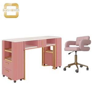 Fourniture de table de <span class=keywords><strong>manucure</strong></span> en ardoise <span class=keywords><strong>effet</strong></span> <span class=keywords><strong>marbre</strong></span> pour station de <span class=keywords><strong>manucure</strong></span> de salon de filles de couleur rose de la station de <span class=keywords><strong>manucure</strong></span> pour ongles de madame - Product Image 1