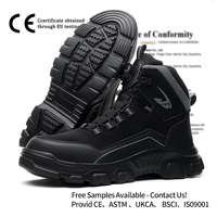 Sepatu Keselamatan Berputar dengan Pengunci Mekanis untuk Pria dan Wanita, Pelindung Jari Kaki, Bahan Atas Mikrofiber Berlapis Armor, Sepatu Sneaker Industri Cepat Pakai, Obsidian