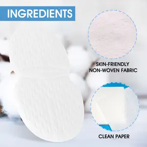 ALIVER Private Label Custom Skin-friendly Non-woven Fabric Men Disposable Armpit Sweat Pad Underarm Sweat Pads