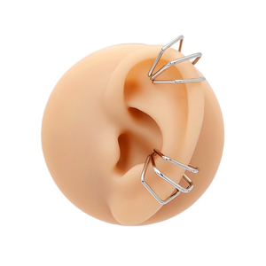 Vente en gros de bijoux sans ternissement en acier inoxydable à la mode boucles d'oreilles à clip en plaqué or 18 carats non percées pour femmes - Product Image 4