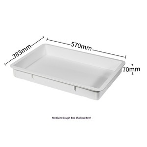 Plateaux de levage et de stockage empilables <span class=keywords><strong>en</strong></span> plastique blanc standard avec couvercles pour boulangerie commerciale - Product Image 6