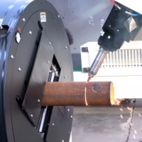 Machine de découpe laser CNC tout-en-un à 7 axes: tôle, tube, acier de construction et coupe biseautée avec axe d'oscillation personnalisable