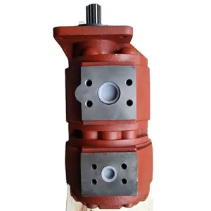 Zoomlion double gear pump 1010000247. CBZ2063/50 hydraulic gear pump.Crane hydraulic pump parts supplier