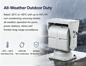 Outdoor 355 °   Robuster Schwenk-Neige-Kopf, 10kg Tragfähigkeit, 128 Voreinstellungen & 2-Punkt-Scan, RS485 Pelco-D/P PTZ Kamerahalterungsplattform - Product Image 4