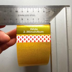 Hinchjone เทปงานหนัก x หลาสำหรับบรรจุภัณฑ์ขนส่งปิดผนึกแน่นบนกล่องชนิดใสสีเหลืองใส - Product Image 3